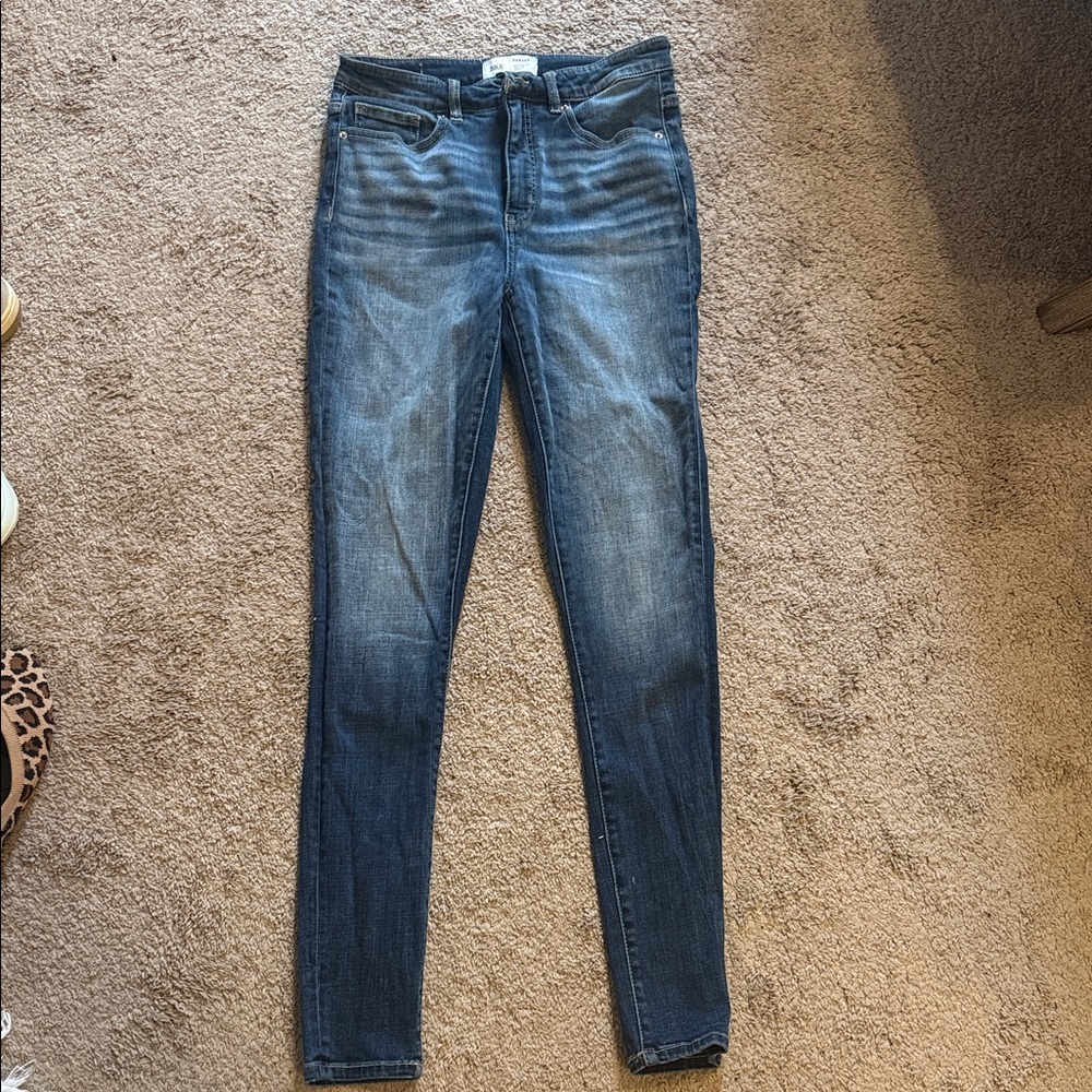BKE Women's Dark Blue Skinny Jeans